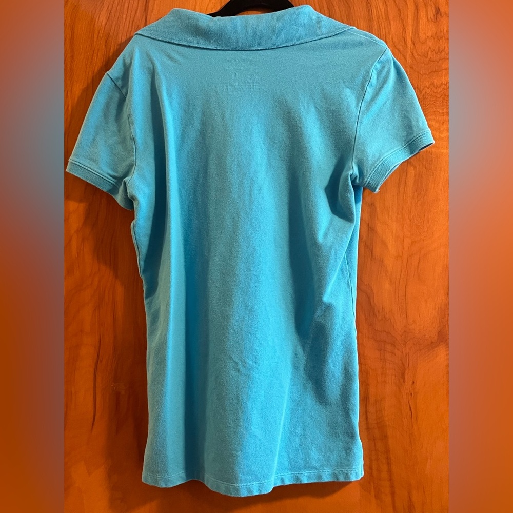 Aeropostale A87 Women’s Polo. Size Medium. Color: Light Blue - Picture 4 of 6